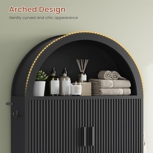 Arched Over The Toilet Storage Cabinet
