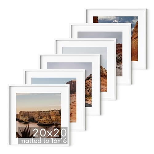 20x20 White Aluminum Frame Set of 6 (6 Count)
