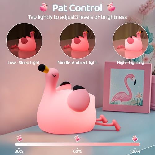 Flamingo Night Light for Kids