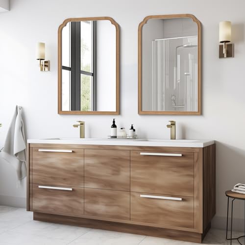Wood Bathroom Mirrors for Wall Mounted