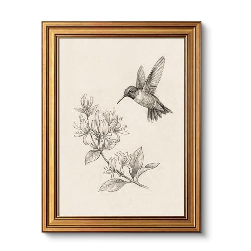 Vintage Gold Framed Wall Art for Living Room