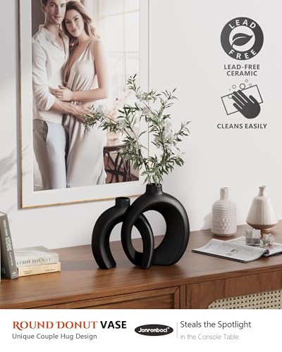 Round Donut Vase Set of 2 (2 Count)