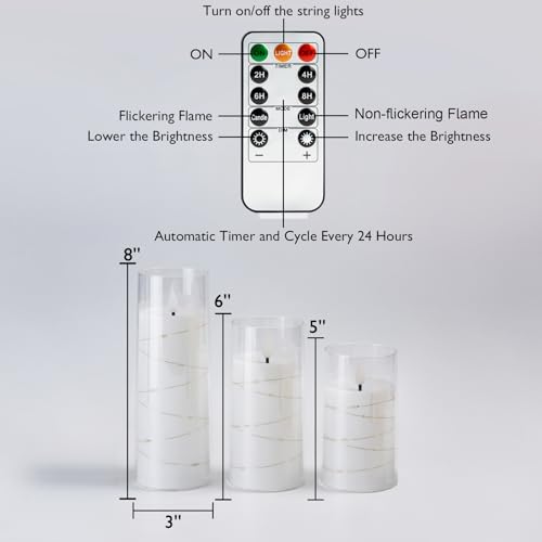 Flickering Flameless Candles (9 Count)