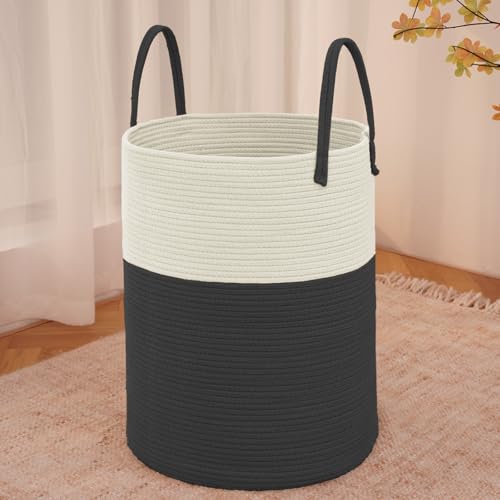 60L Cotton Rope Laundry Basket Hamper