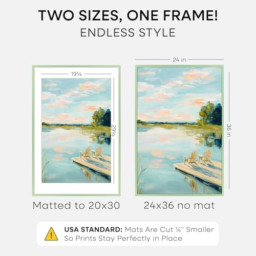 24x36 Green Poster Frame