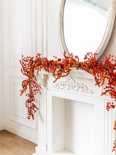 6FT Pumpkin Berry Garland