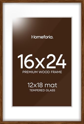 16x24 Brown Oak Picture Frame