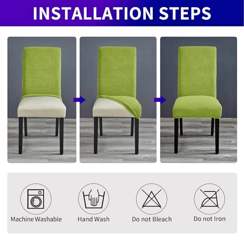 Stretch Chair Covers for Dining Room Set of 8
