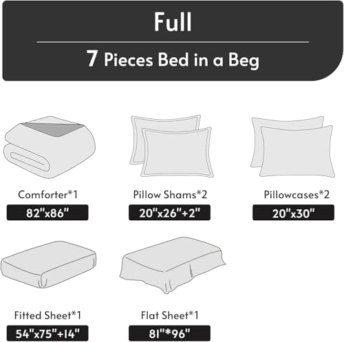 Multi Flower Full Comforter Set