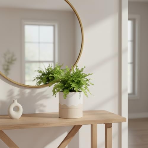 Ceramic Self Watering Plant Pot for Indoor Plants