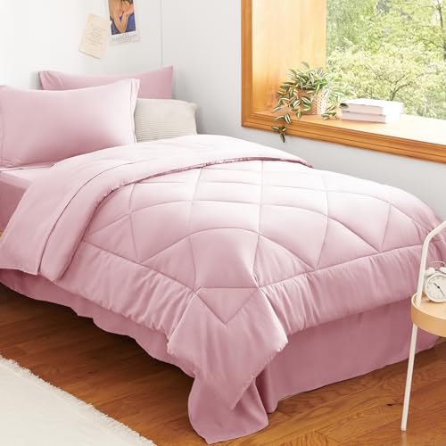 Twin Comforter Set 68"x88" Pink