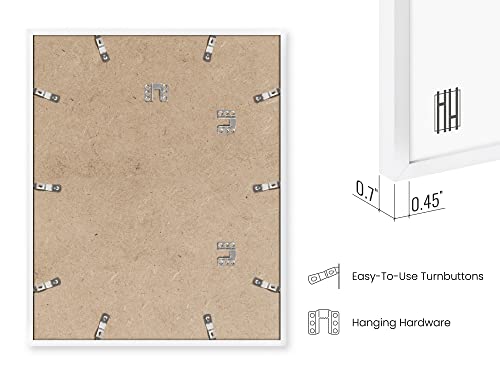 16x20 White Aluminum Frame Set of 4