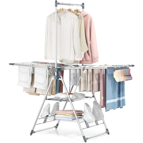 Clothes Drying Rack with High Hanger