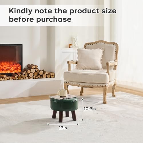 13in Small Round Foot Stool Ottoman