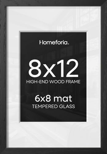 8x12 Black Oak Picture Frame