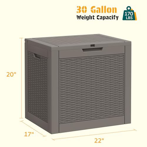 30 Gallon Outdoor Storage Box Waterproof