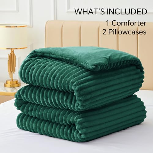 Fleece Queen Comforter Set