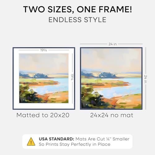 24x24 Blue Picture Frame (2 Count)