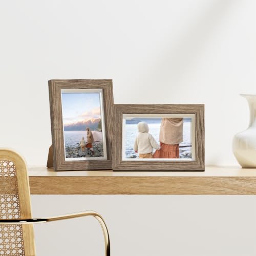 5x7 Picture Frames Set of 9 for Wall Mount or Tabletop (9 Count)