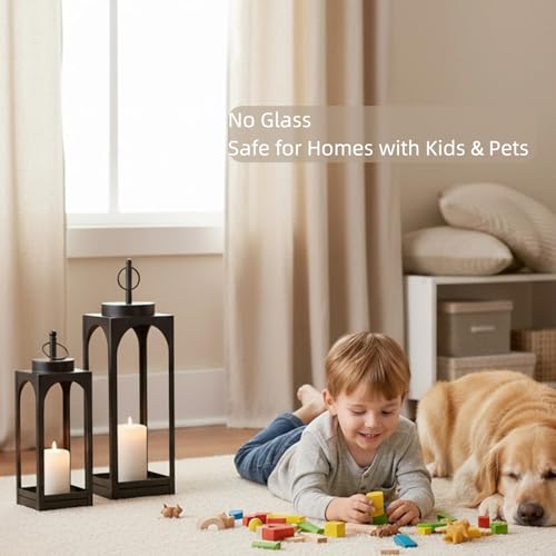 18" 13" Decorative Lanterns Set of 2 (2 Count)