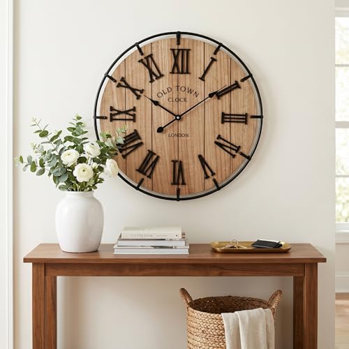 24 Inch Large Farmhouse Wall Clock