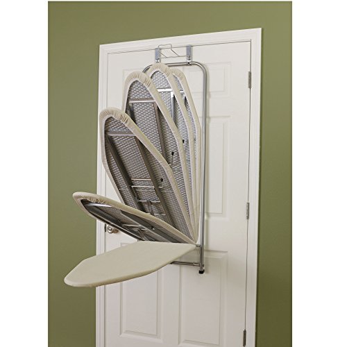 144222 Over The Door Small Ironing Board with Iron Holder