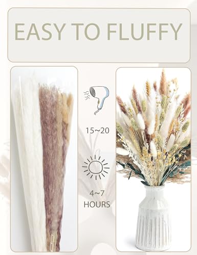 126pcs Dried Pampas Grass Decorations (126 Count)
