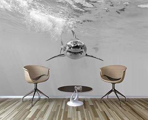 Shark wall Mural Wallpaper for Bedroom 103" x 69" (49 Sq Ft)