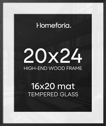 20x24 Black Oak Picture Frame