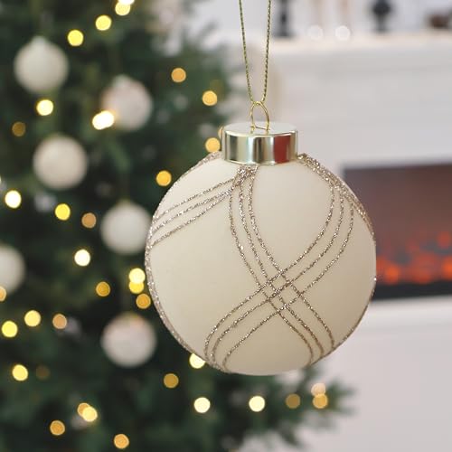 4IN Velvet Ornaments for Christmas Tree (9 Count)