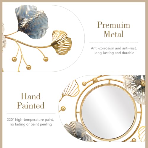 Wall Art Decor Large Metal Wall Art Modern Geometric Circular Decor Wall Sculptures Wall Hanging Decoration for Living Room Dinning Room Bedroom Entryway Kitchen