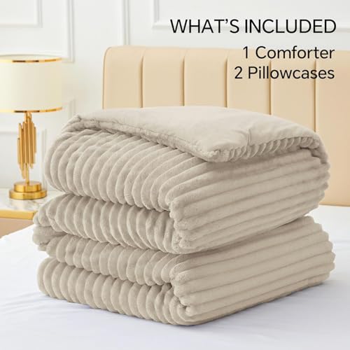 Fleece Full Comforter Set