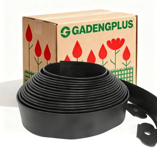 Landscape Edging 2in x 33FT Garden Edging Kit with 120 Spikes