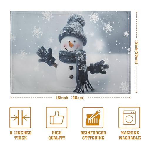 Snowman Placemats Set of 4 (4 Count)