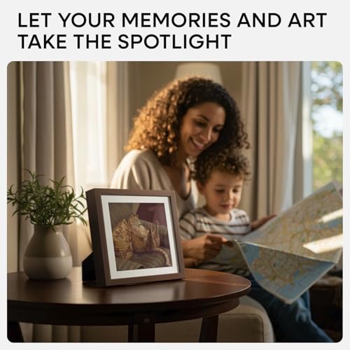 8x8 Brown Oak Picture Frame