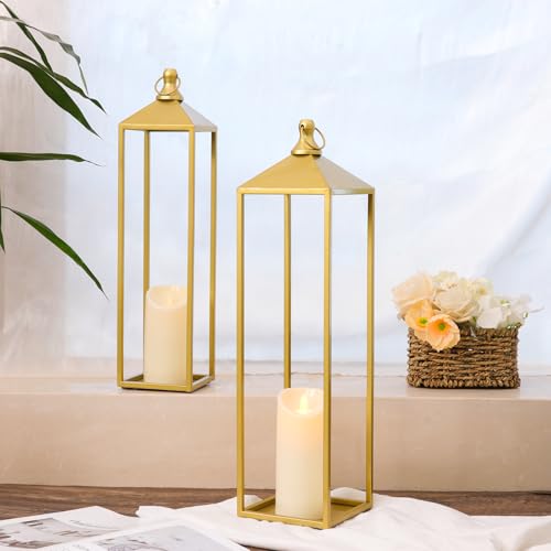 22'' 19'' Large Lanterns Decorative Outdoor Indoor (2 Count)