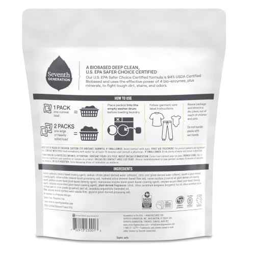 Ultra Power Plus Laundry Detergent Packs Fresh Citrus Laundry Soap Washing Detergent 42 count (42 Count)