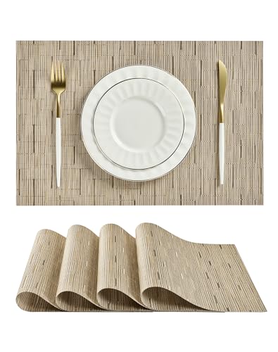 Light Brown Placemats Set of 4 (4 Count)