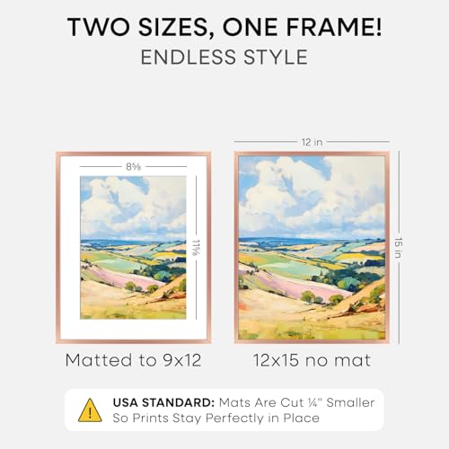 12x15 Rose Picture Frame