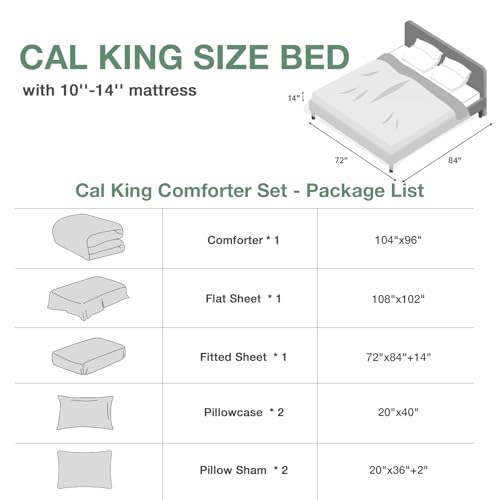 Black California King Comforter Set