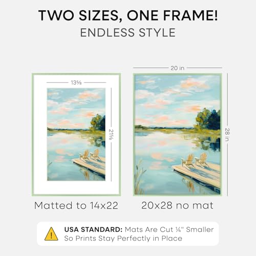 20x28 Green Picture Frame
