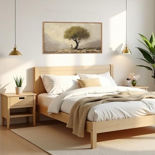 Jesus Sitting Under Olive Tree Canvas Wall Art