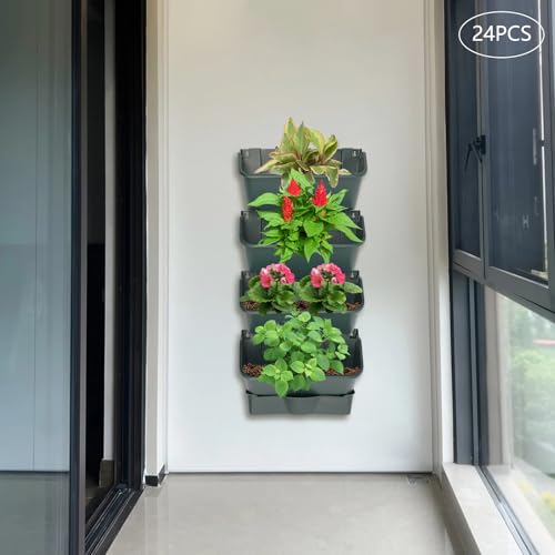24Pack Vertical Wall Garden Planter