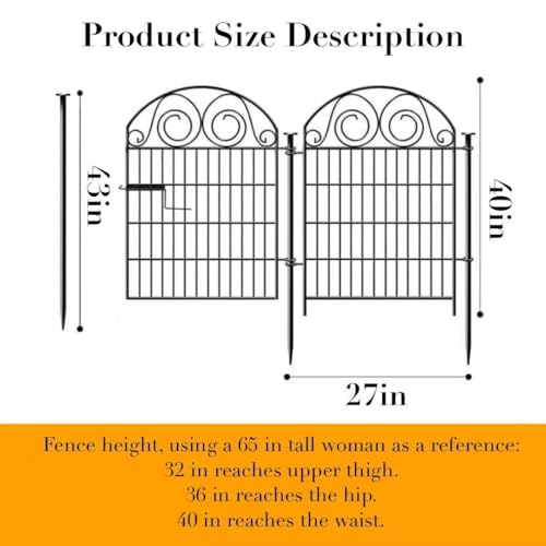 Tall Garden Animal Barrier Fencing with Gate