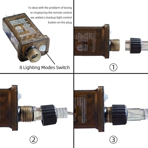 Crystal Globe & Star String Lights Plug in (160 Count)