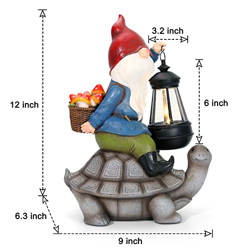 Gnome and Turtle Garden Decor