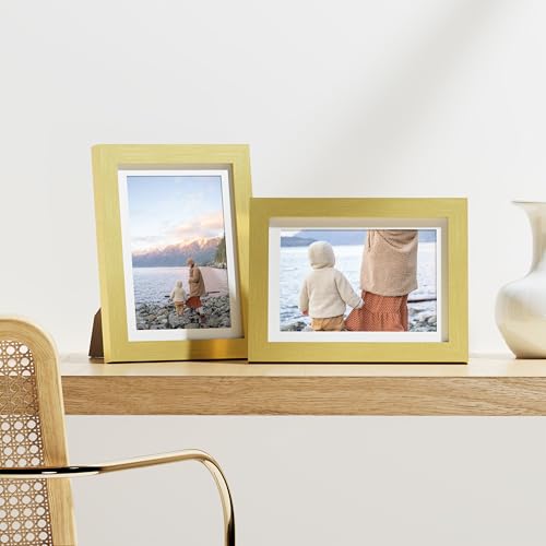 5x7 Picture Frames Set of 9 for Wall or Tabletop Display (9 Count)