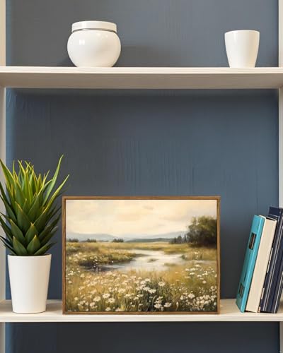 Framed Canvas Wall Art Vintage Decor