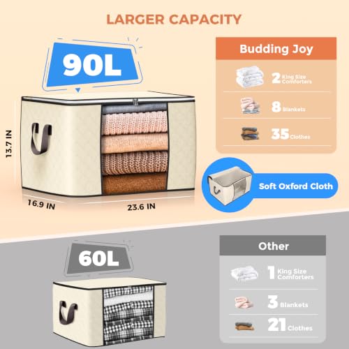 90L Large Storage Bags (6 Count)