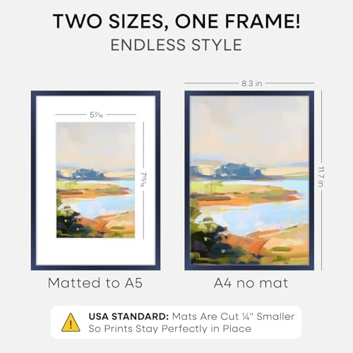 A4 Blue Picture Frame